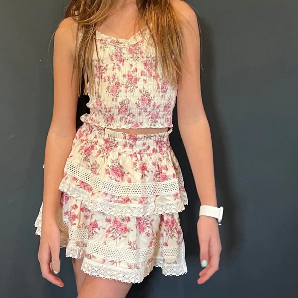 Katie J NYC Tween Lara Skirt and matching Shari top Size XL